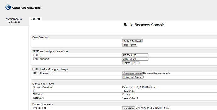 Radio Recovery Console