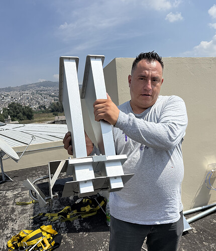 Two Cyber Antennas 60° horns installed side-by-side for 4x4 MU-MIMO operation.