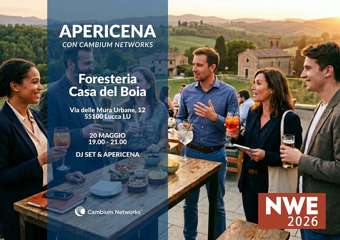 Apericena con Cambium Networks