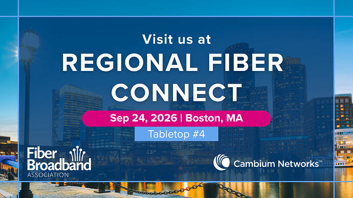 Regional Fiber Connect Boston September 2026 Post