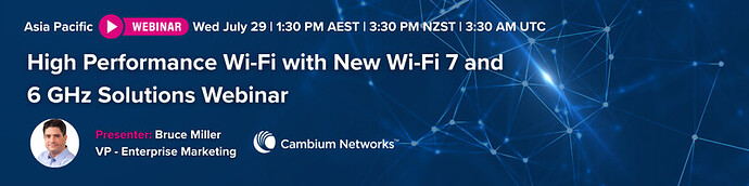 High Performance Wi-Fi with New Wi-Fi 7 and 6 GHz Solutions Webinar Form Header ANZPI (1)