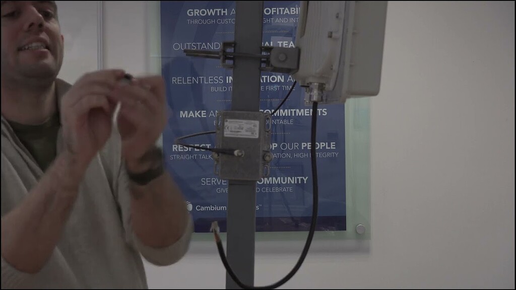 Drop Cable Assembly and Installation video - PMP - Cambium Community