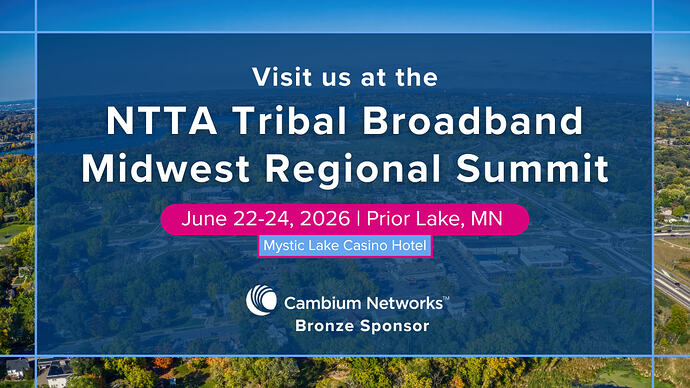 NTTA Tribal Broadband Midwest Regional Summit 2026 Social
