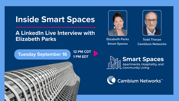 LinkedIn Live Elizabeth Parks at Smart Spaces