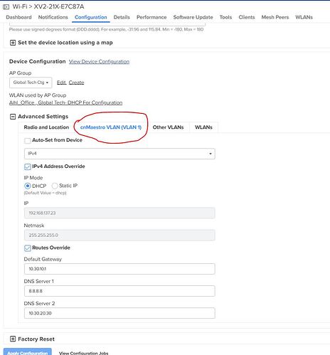 3. cnMaesttroVlan (Vllan 1) how could change it to my custom VLAN ID