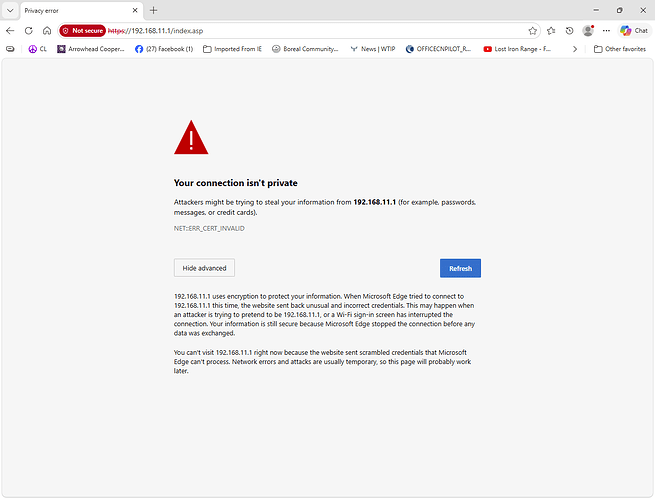 RouterLogInError