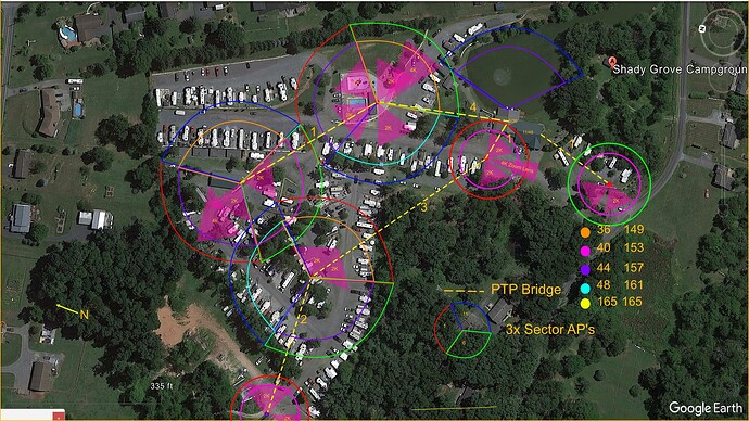 Shady Grove Campground Design Map